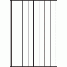 806 - Back Slit parallel to Long Edge - 9 slits, 35mm apart 
