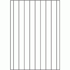 813 - Back Slit parallel to Long Edge - 9 slits, 35mm apart 