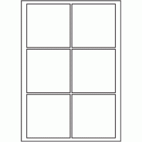 819 - A3 Label Size 130mm x 130mm - 6 labels per sheet