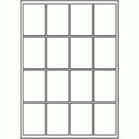 821 - A3 Label Size 97mm x 68mm - 16 labels per sheet