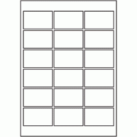 825 - A3 Label Size 90mm x 55mm - 18 labels per sheet