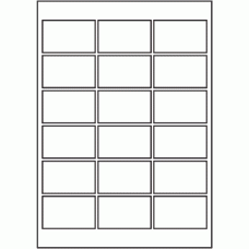 825 - A3 Label Size 90mm x 55mm - 18 labels per sheet 
