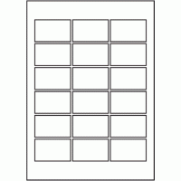 826 - SR-A3 Label Size 90mm x 55mm - 18 labels per sheet