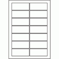 832 - SR-A3 Label Size 135mm x 55mm - 14 labels per sheet