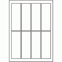 834 - SR-A3 Label Size 200mm x 69mm - 8 labels per sheet
