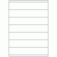 404 - Label Size 210mm x 40mm - 7 labels per sheet 