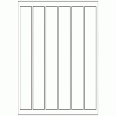 406 - Label Size 270mm x 30mm - 6 labels per sheet 