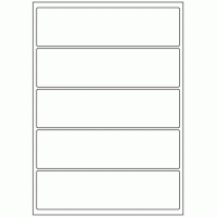 411 - Label Size 200mm x 54mm - 5 labels per sheet 411 - Label Size 200mm x 54mm - 5 labels per sheet