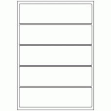 411 - Label Size 200mm x 54mm - 5 labels per sheet 