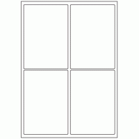 417 - Label Size 97mm x 140mm - 4 labels per sheet 417 - Label Size 97mm x 140mm - 4 labels per sheet