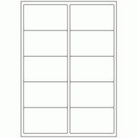 419 - Label Size 97mm x 56.5mm - 10 labels per sheet