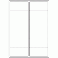 420 - Label Size 97mm x 47.5mm - 12 labels per sheet