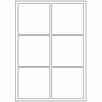 425 - Label Size 95mm x 93mm - 6 labels per sheet 425 - Label Size 95mm x 93mm - 6 labels per sheet