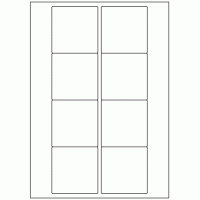 428 - Label Size 70mm x 71mm - 8 labels per sheet