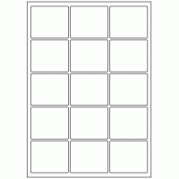 435 - Label Size 64mm x 54mm - 15 labels per sheet 435 - Label Size 64mm x 54mm - 15 labels per sheet