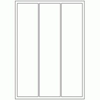 436 - Label Size 64mm x 284mm - 3 labels per sheet 436 - Label Size 64mm x 284mm - 3 labels per sheet
