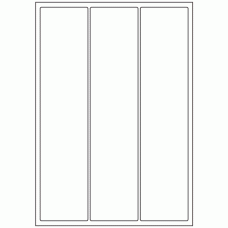 436 - Label Size 64mm x 284mm - 3 labels per sheet 