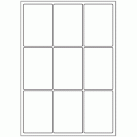 438 - Label Size 64mm x 93mm - 9 labels per sheet 438 - Label Size 64mm x 93mm - 9 labels per sheet