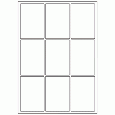 438 - Label Size 64mm x 93mm - 9 labels per sheet 