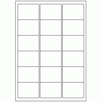 442 - Label Size 63.5mm x 46.5mm - 18 labels per sheet 442 - Label Size 63.5mm x 46.5mm - 18 labels per sheet