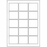 445 - Label Size 60mm x 50mm - 15 labels per sheet 445 - Label Size 60mm x 50mm - 15 labels per sheet
