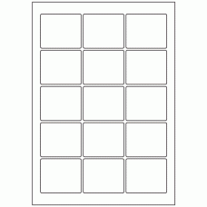 445 - Label Size 60mm x 50mm - 15 labels per sheet 