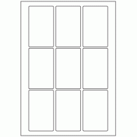 446 - Label Size 55mm x 90mm - 9 labels per sheet