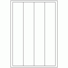 450 - Label Size 48mm x 284mm - 4 labels per sheet 