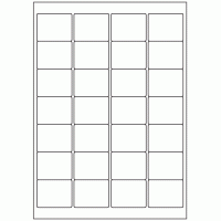 452 - Label Size 48mm x 38mm - 28 labels per sheet