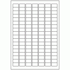 460 - Label Size 25mm x 15mm - 126 labels per sheet 