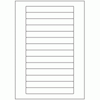 464 - Label Size 145mm x 19mm - 14 labels per sheet 464 - Label Size 145mm x 19mm - 14 labels per sheet