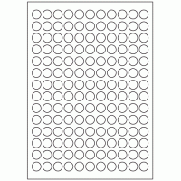 465 - Label Size 15mm dia - 154 labels per sheet 465 - Label Size 15mm dia - 154 labels per sheet
