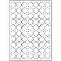 467 - Label Size 25.4mm dia - 70 labels per sheet