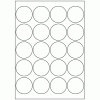 469 - Label Size 50mm dia - 20 labels per sheet 469 - Label Size 50mm dia - 20 labels per sheet