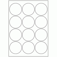 470 - Label Size 65mm dia - 12 labels per sheet 470 - Label Size 65mm dia - 12 labels per sheet