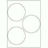 472 - Label Size 112mm dia - 3 labels per sheet 472 - Label Size 112mm dia - 3 labels per sheet