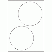 473 - Label Size 140mm dia - 2 labels per sheet 473 - Label Size 140mm dia - 2 labels per sheet