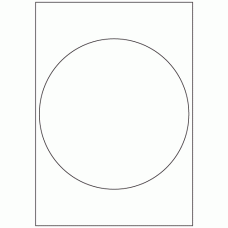 474 - Label Size 200mm dia - 1 label per sheet 