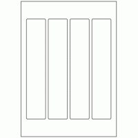482 - Label Size 220mm x 42mm - 4 labels per sheet