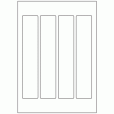 482 - Label Size 220mm x 42mm - 4 labels per sheet 