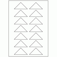 483 - Label Size 50mm x 50mm x 70.7mm - 14 labels per sheet 483 - Label Size 50mm x 50mm x 70.7mm - 14 labels per sheet