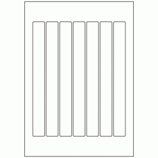 484 - Label Size 220mm x 23mm - 7 labels per sheet 