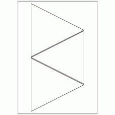 486 - Label Size 140mm x 158mm x 158mm - 3 labels per sheet 