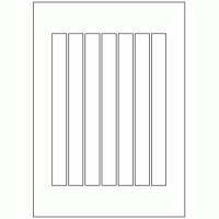 488 - Label Size 210mm x 20mm - 7 labels per sheet