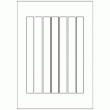 488 - Label Size 210mm x 20mm - 7 labels per sheet 