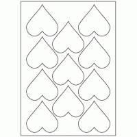 492 - Label Size 70mm x 70mm - 11 labels per sheet