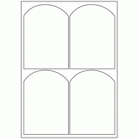 498 - Label Size 98mm x 140mm - 4 labels per sheet