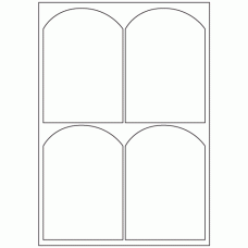 498 - Label Size 98mm x 140mm - 4 labels per sheet 