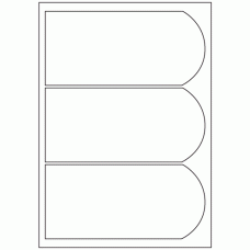 500 - Label Size 195mm x 90mm - 3 labels per sheet 