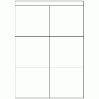 501 - Label Size 105mm x 94.5mm - 6 labels per sheet